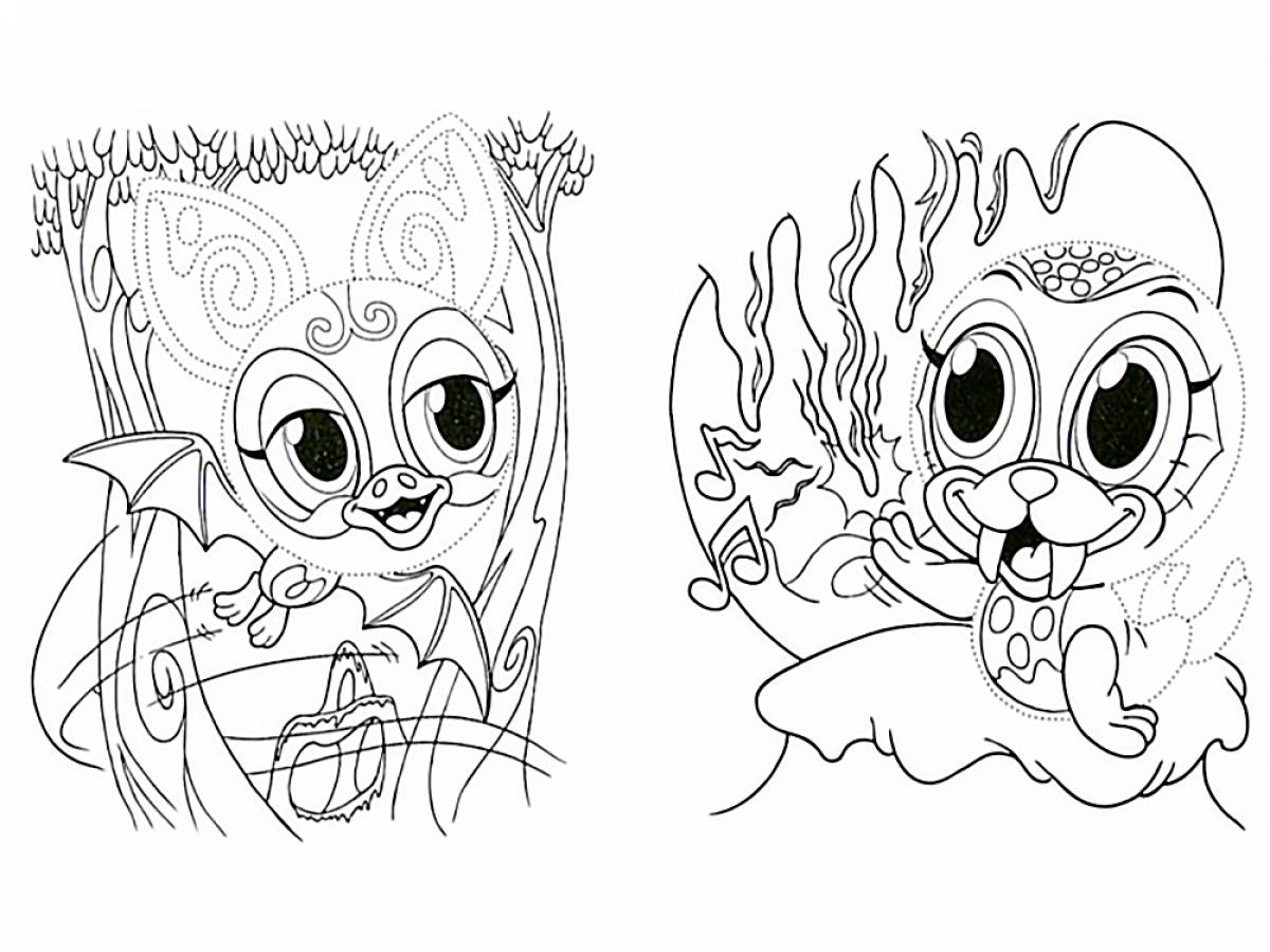 Zooble coloring pages