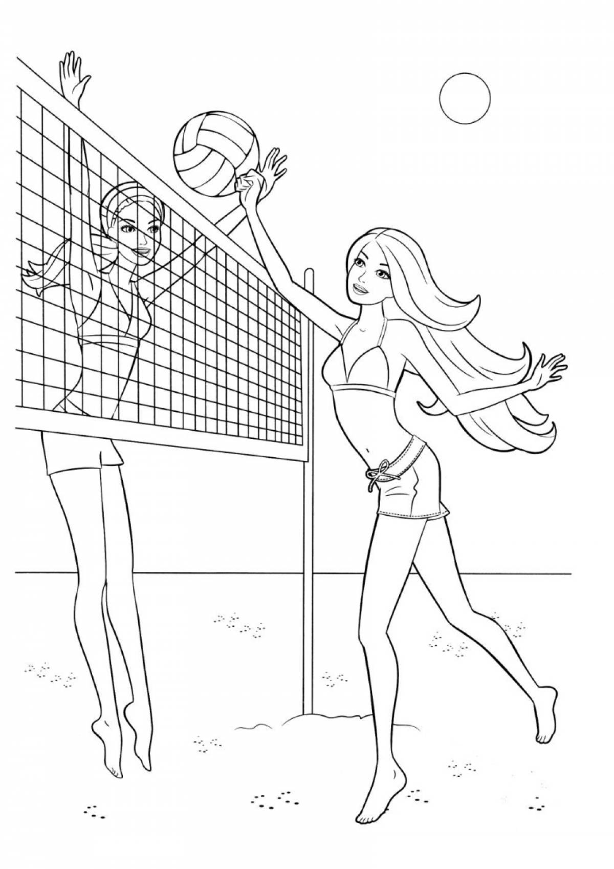Barbie and volleyball