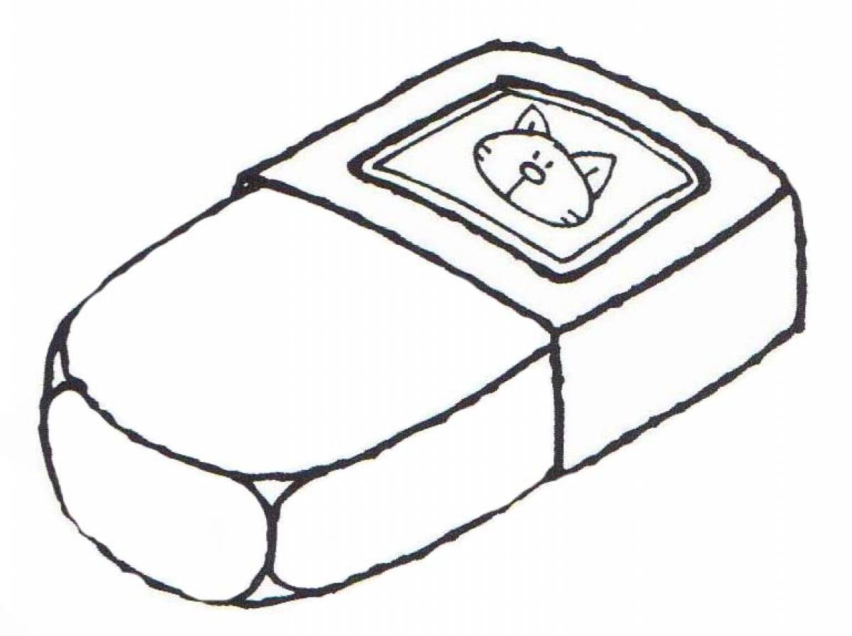 Eraser with a cat