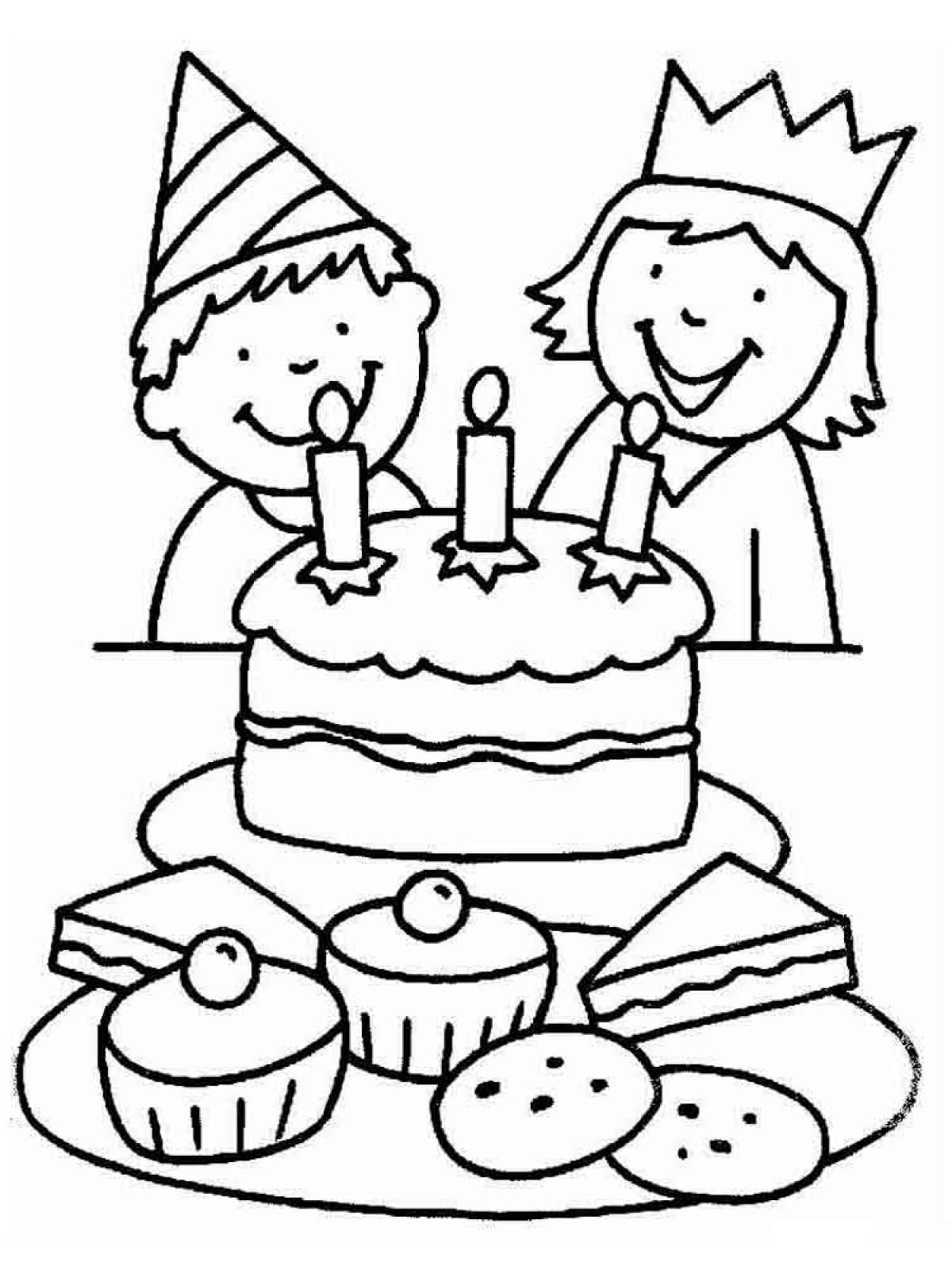 Children and cake
