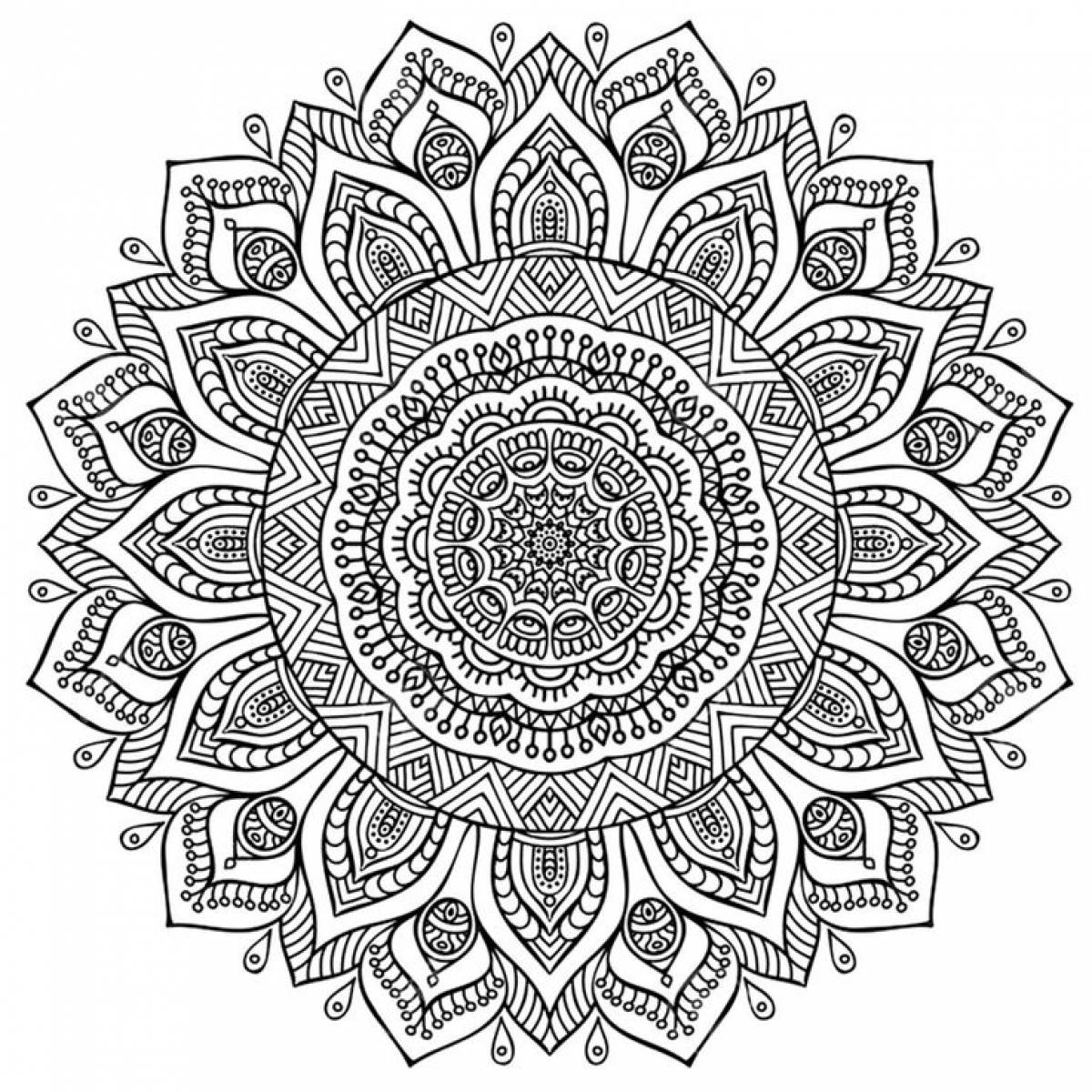 Drawing mandala