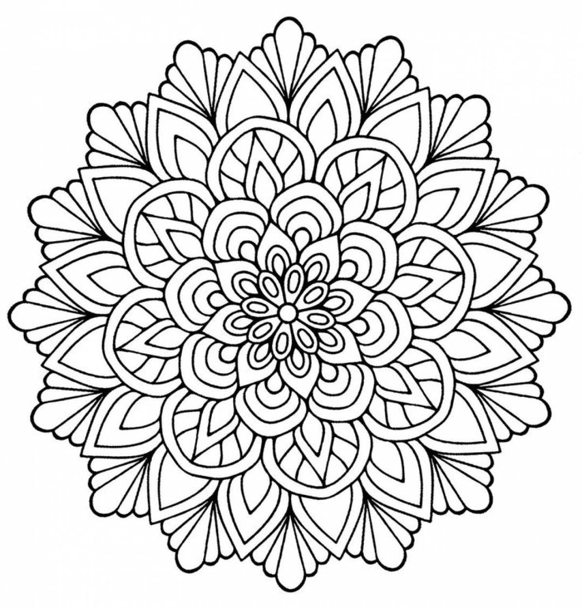 Mandala with patterns
