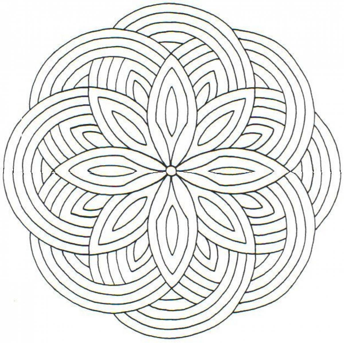 Photo Interesting, Antistress mandala #1