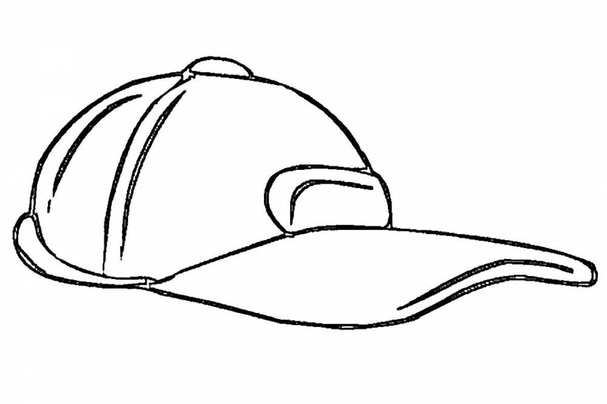 Cap with a large visor
