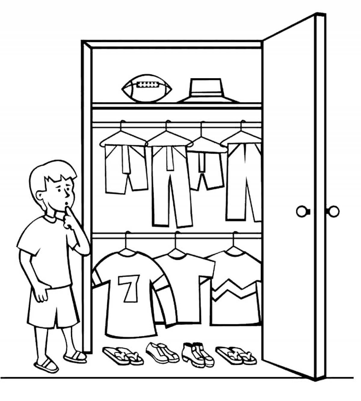 A wardrobe