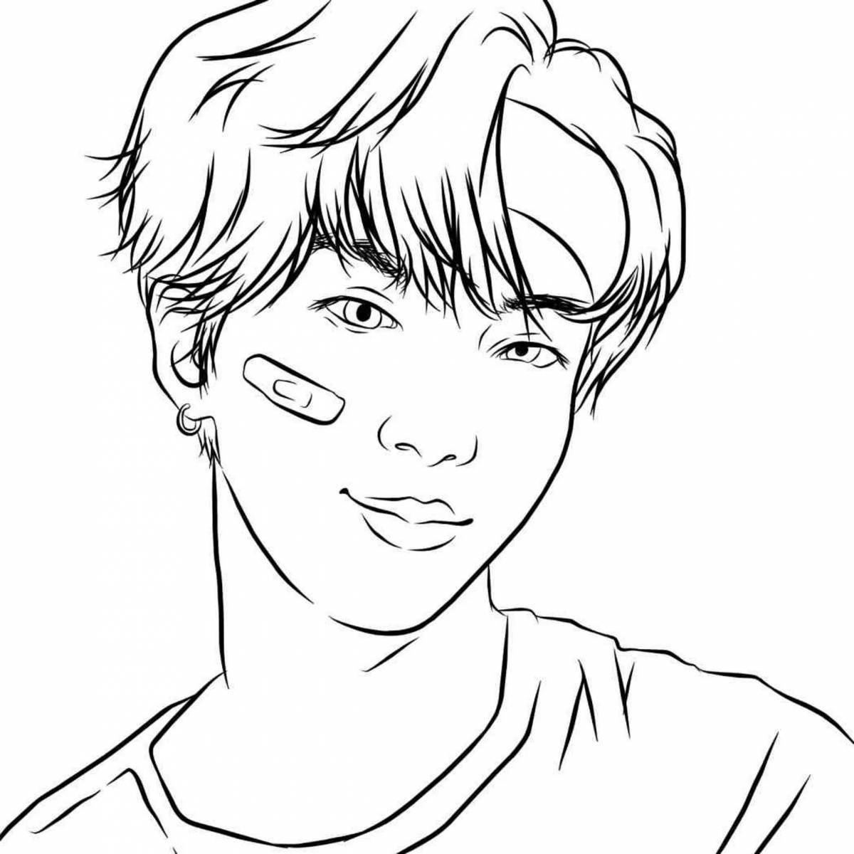 Bts game coloring page