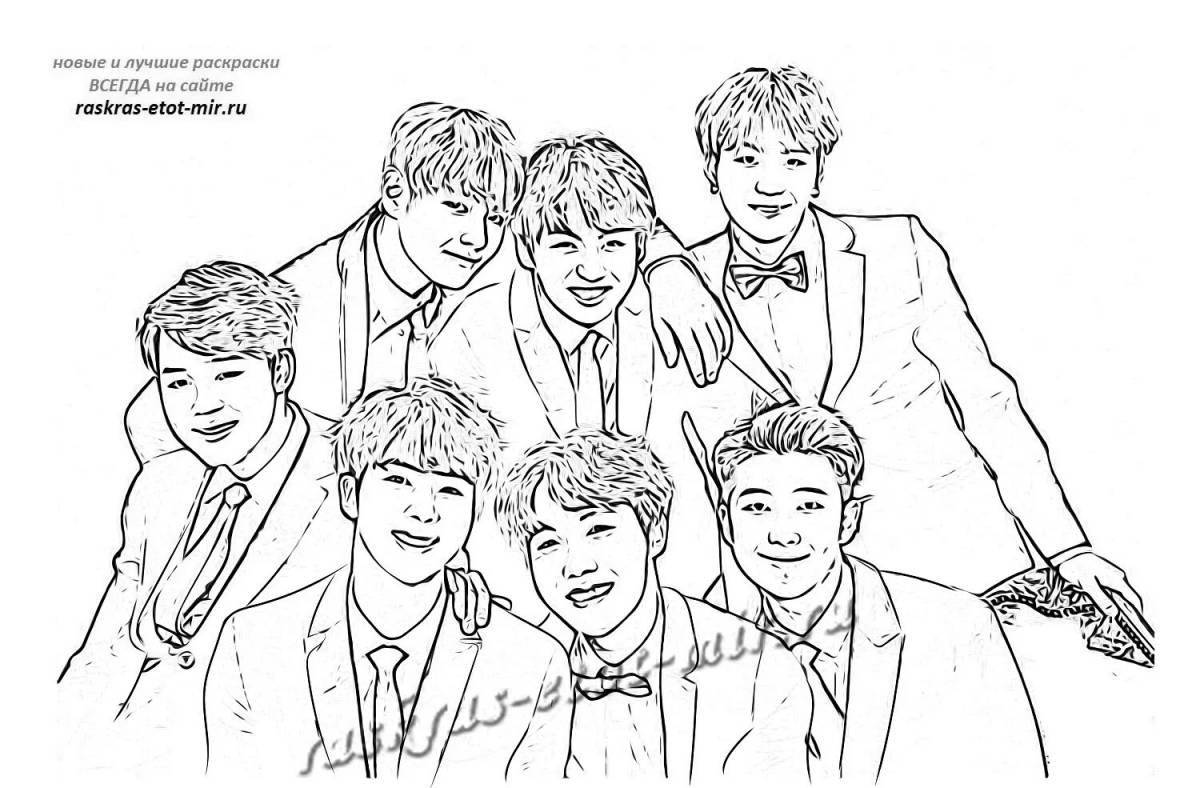 Coloring bts game coloring page