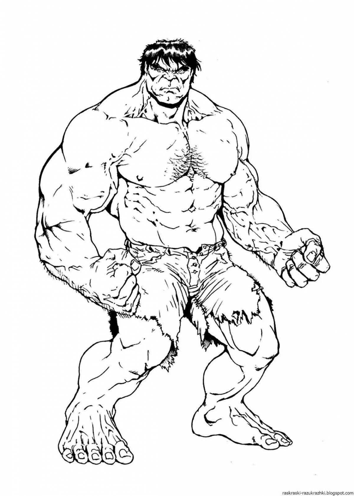 Coloring bright hulk marvel