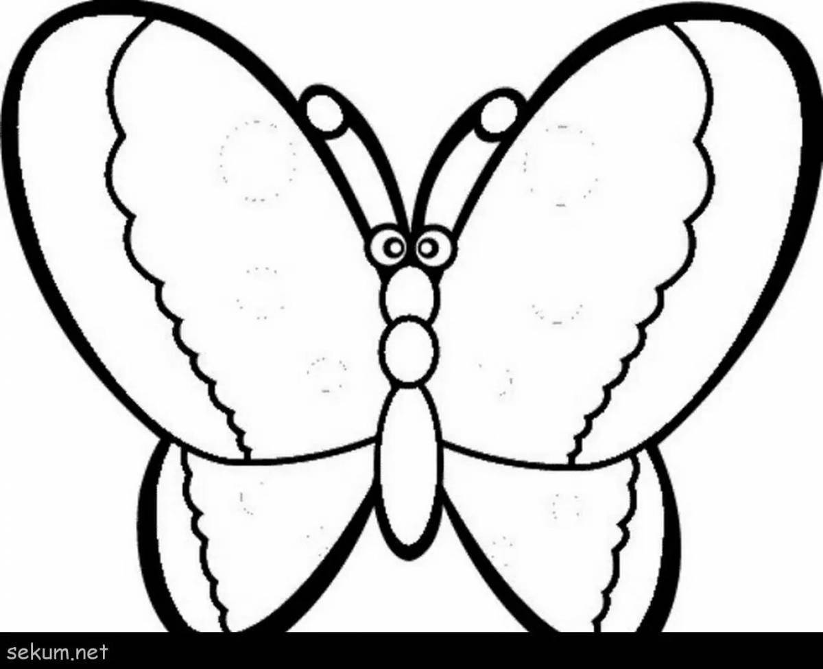 Charming butterfly coloring book