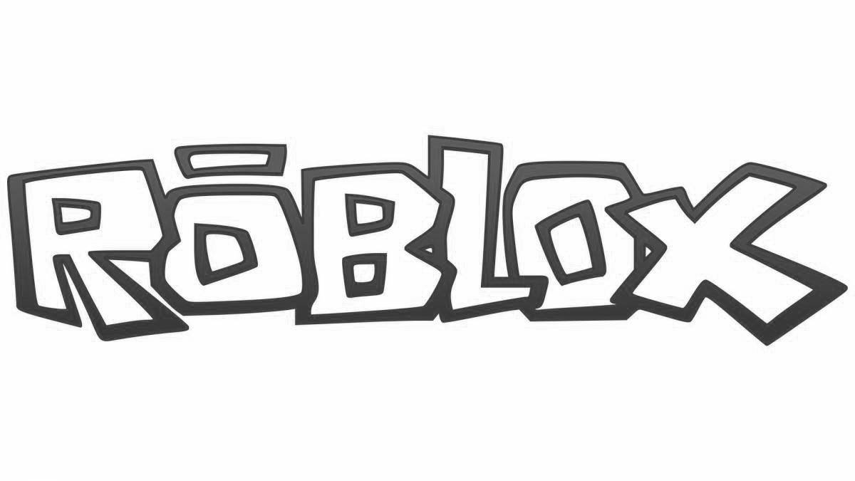 Exciting roblox coloring page