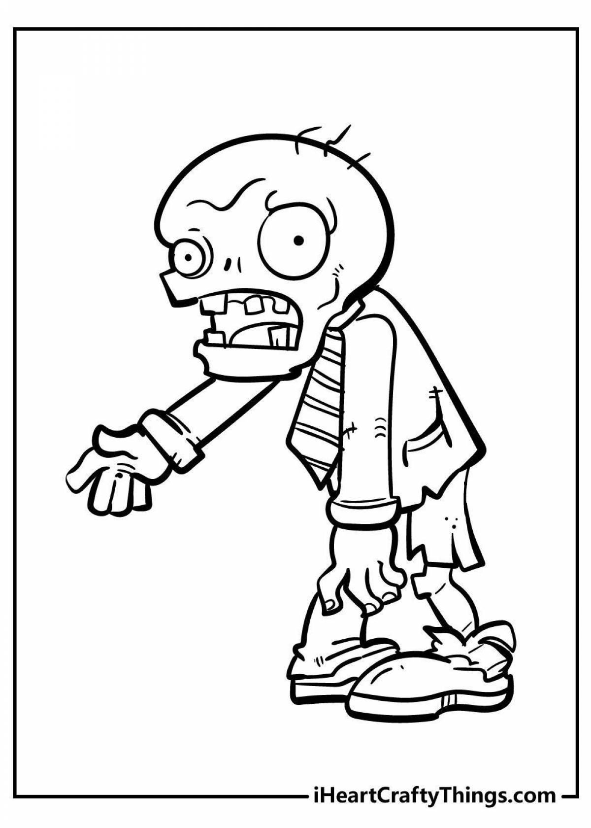 Zombie mutant incredible coloring book