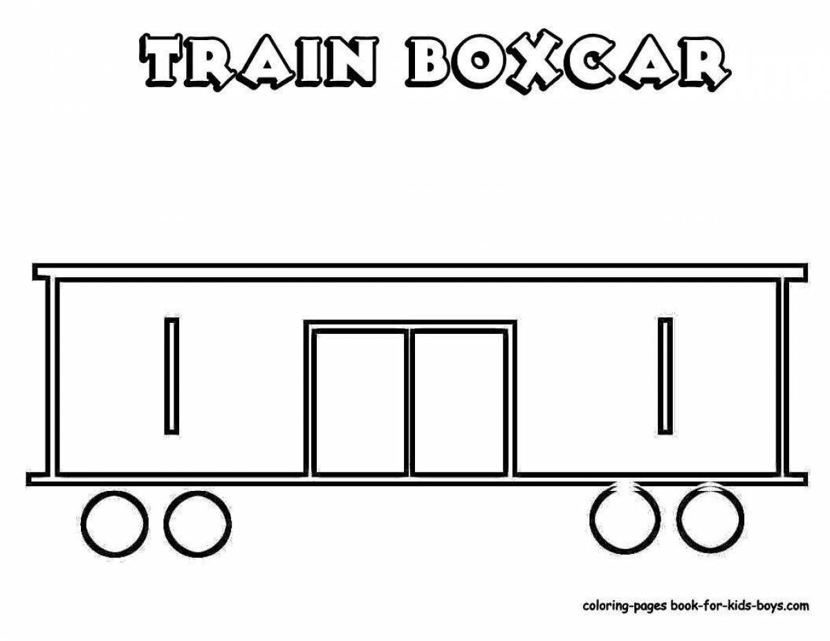 Exciting train car coloring