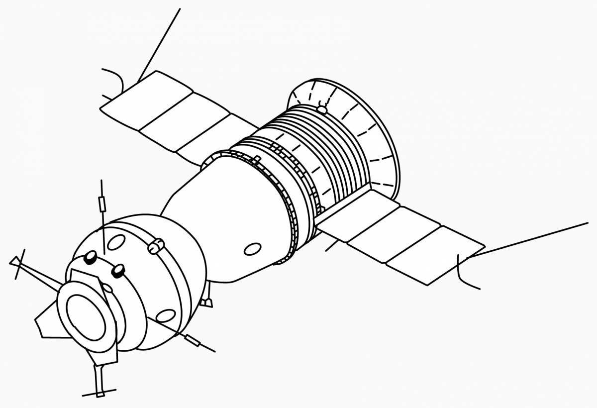 Раскраска radiant space station