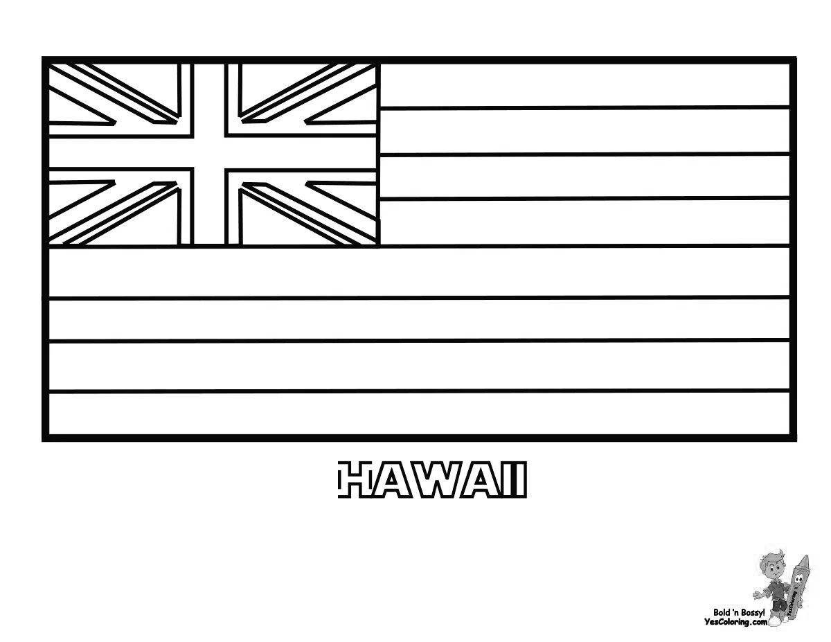 Fine English flag coloring page