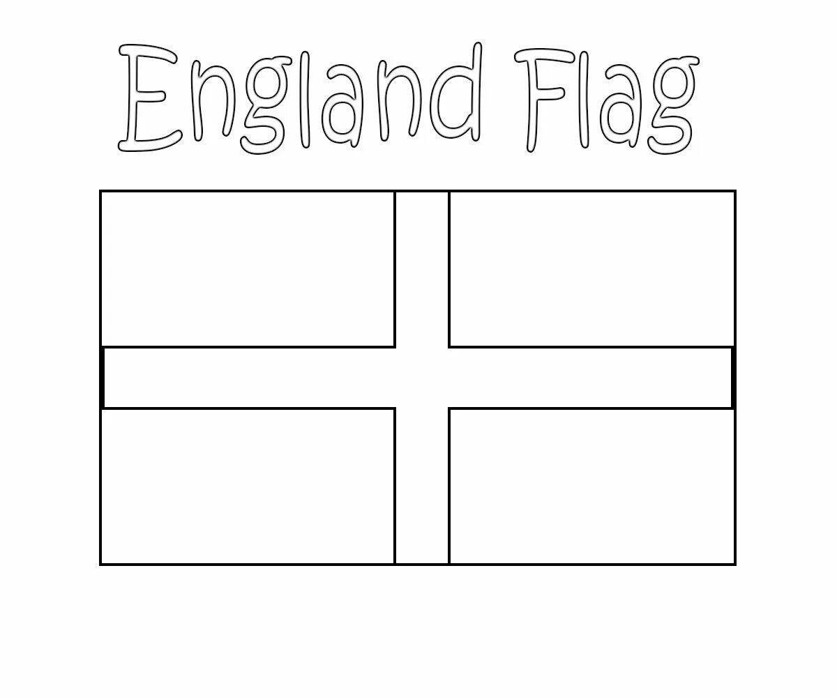 Сногсшибательная раскраска английского флага