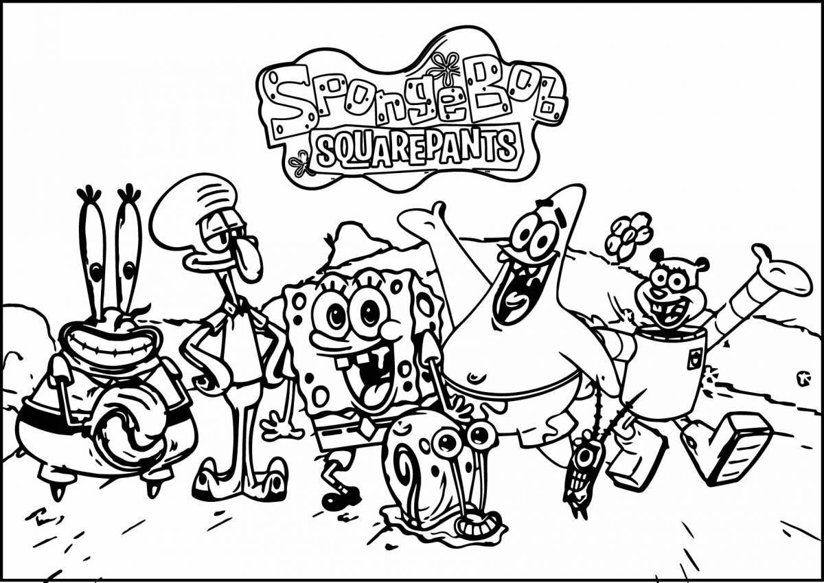 Spongebob fantasy coloring book
