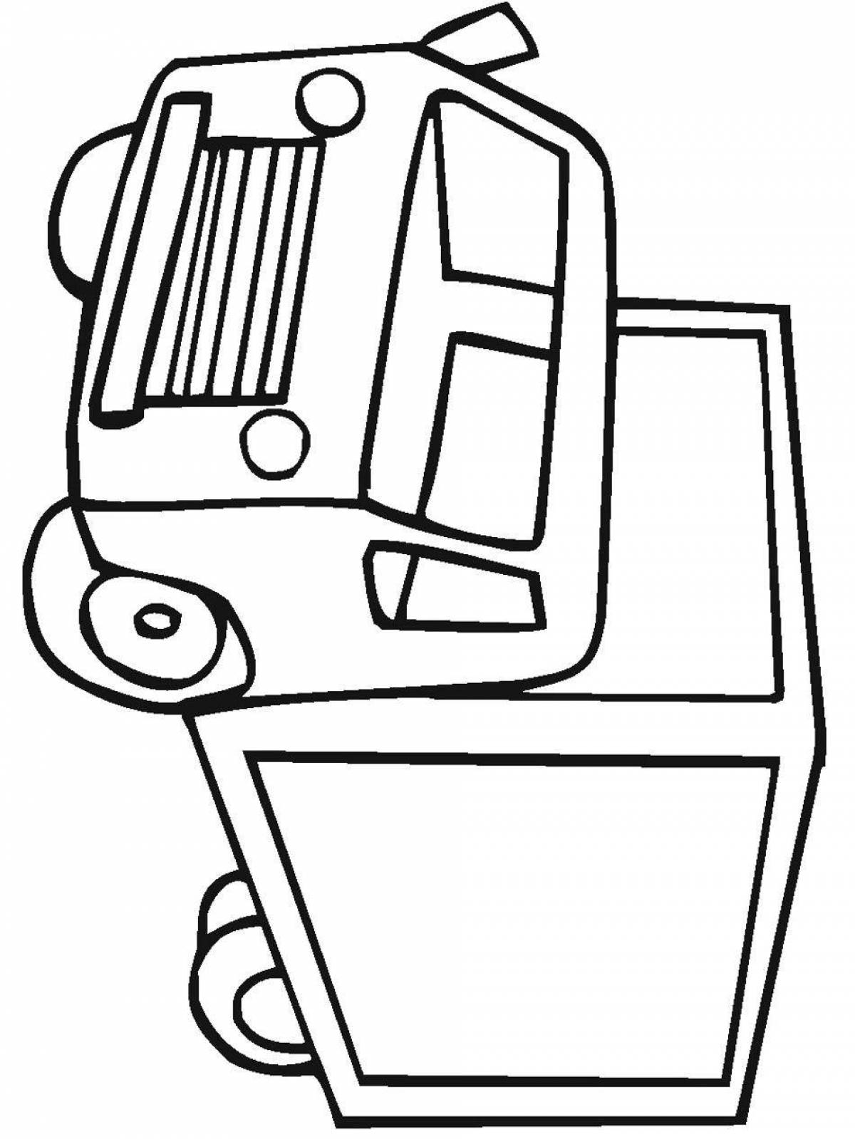 Magic post machine coloring page