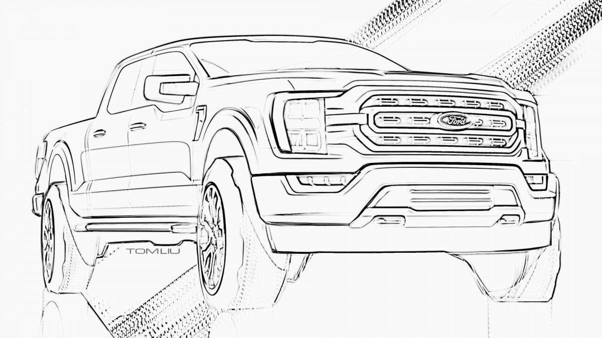 Amazing coloring raptor ford