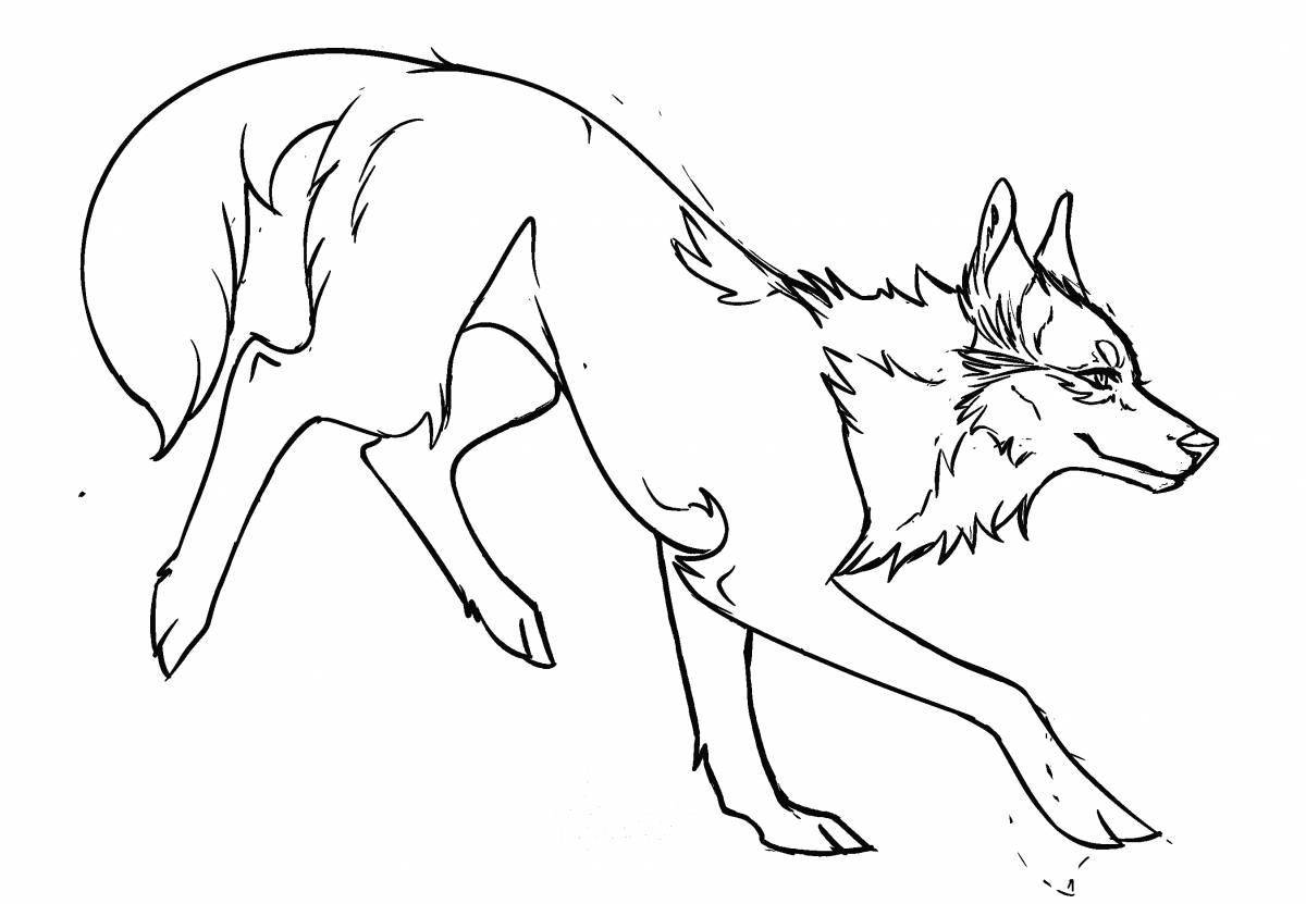 Tenacious wolf simulator coloring