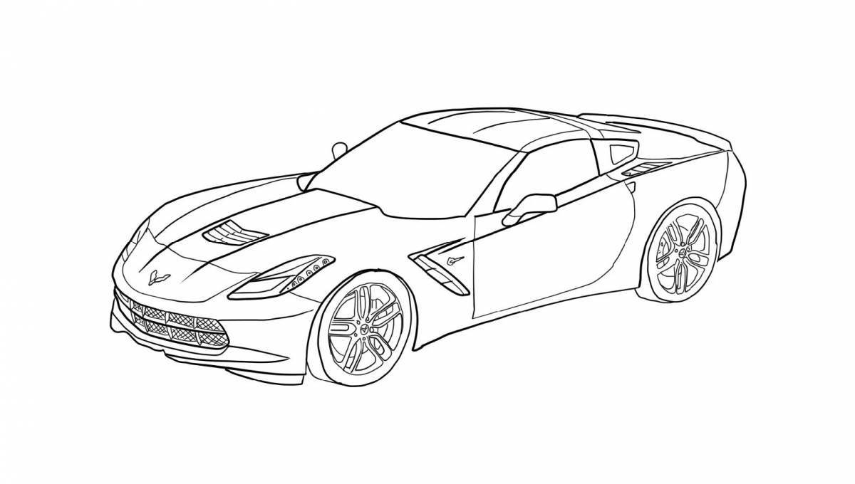 Coloring beautiful lotus car