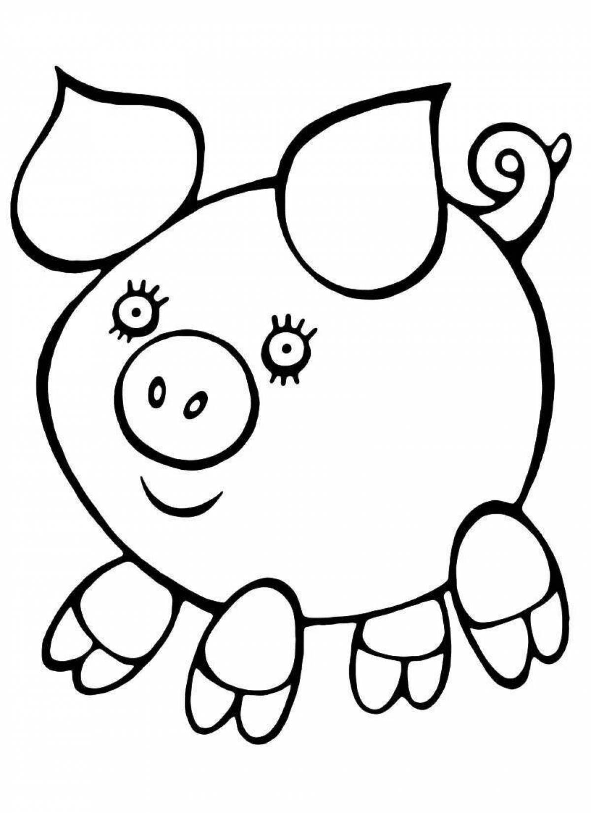 Playful 3 year old coloring book
