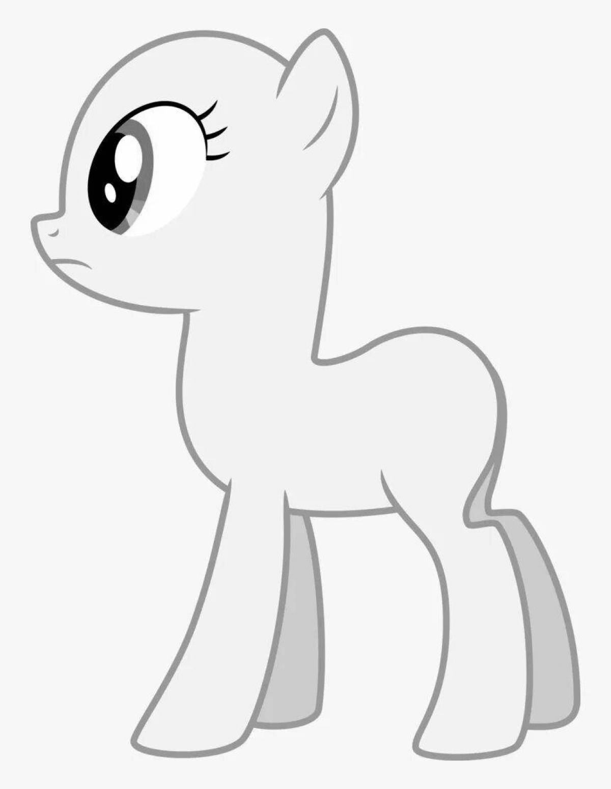Delightful hairless pony