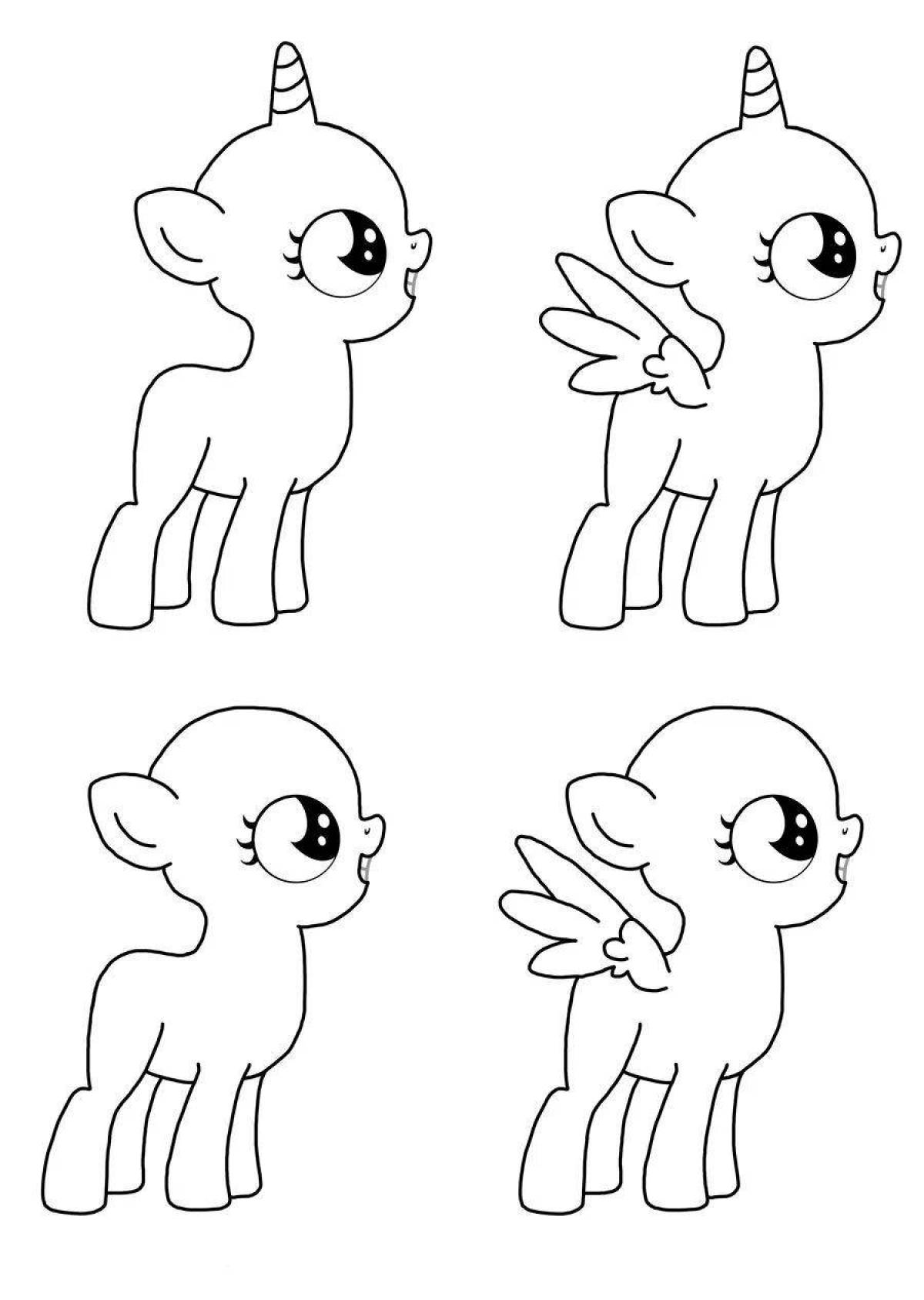 Gorgeous hairless pony