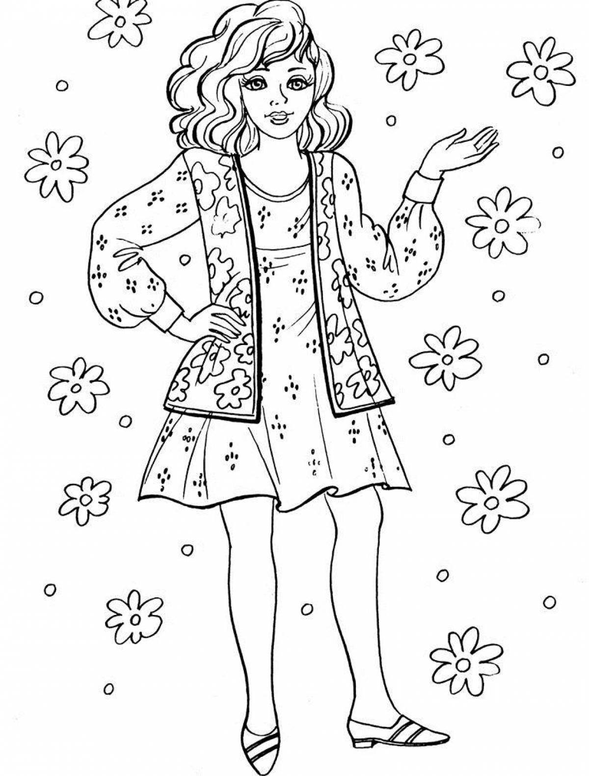 Color-frenzy coloring page for girls 11 years old