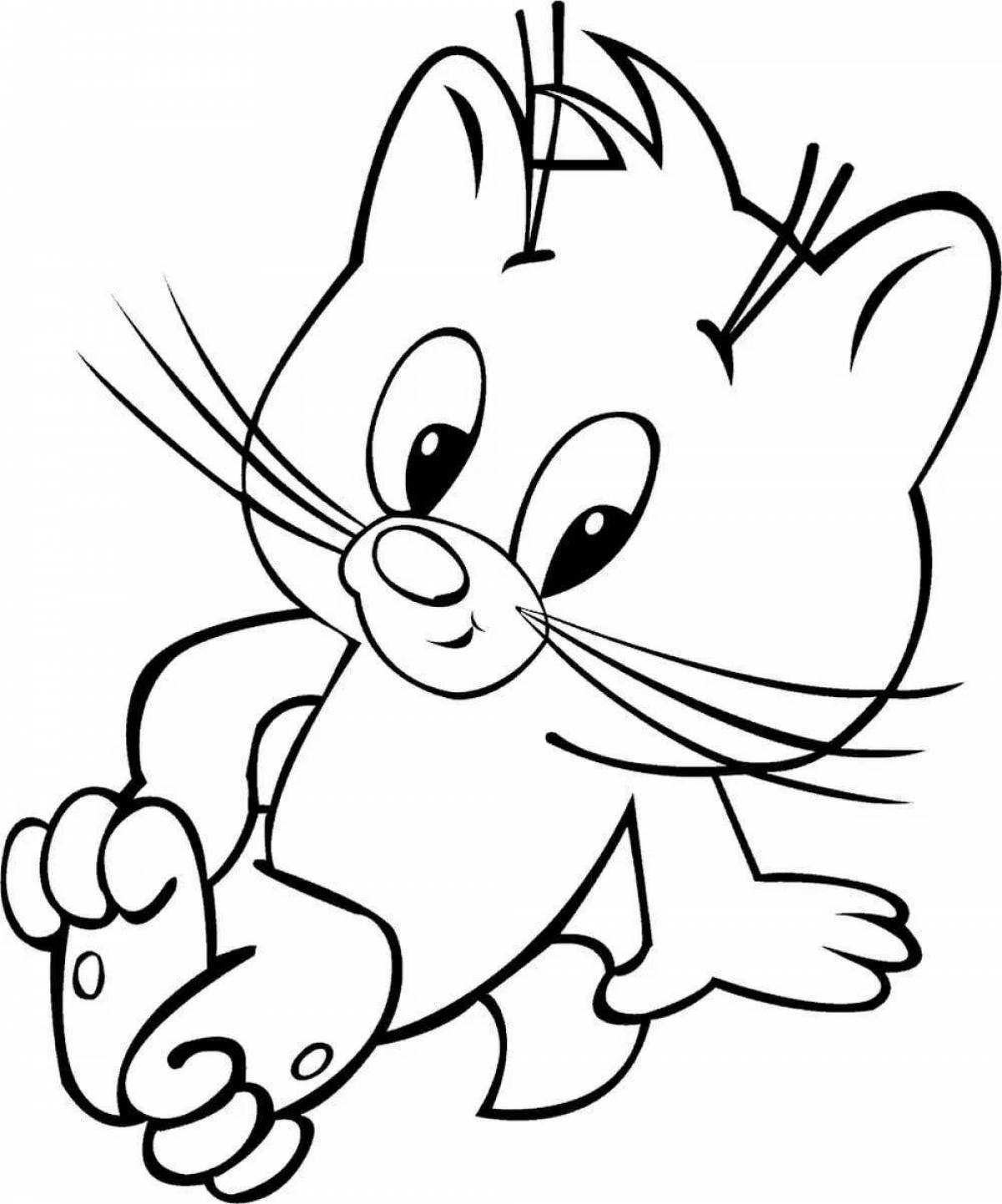 Animated coloring print