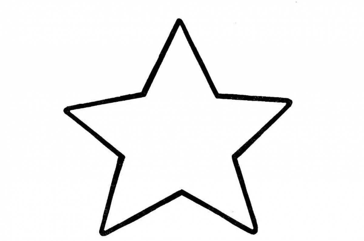 Величественная раскраска звезда