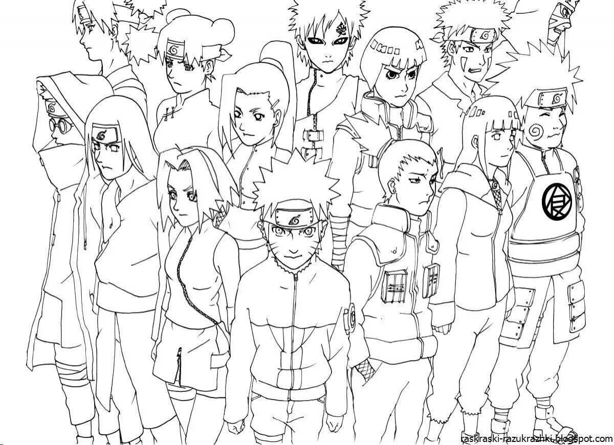 Great naruto coloring book