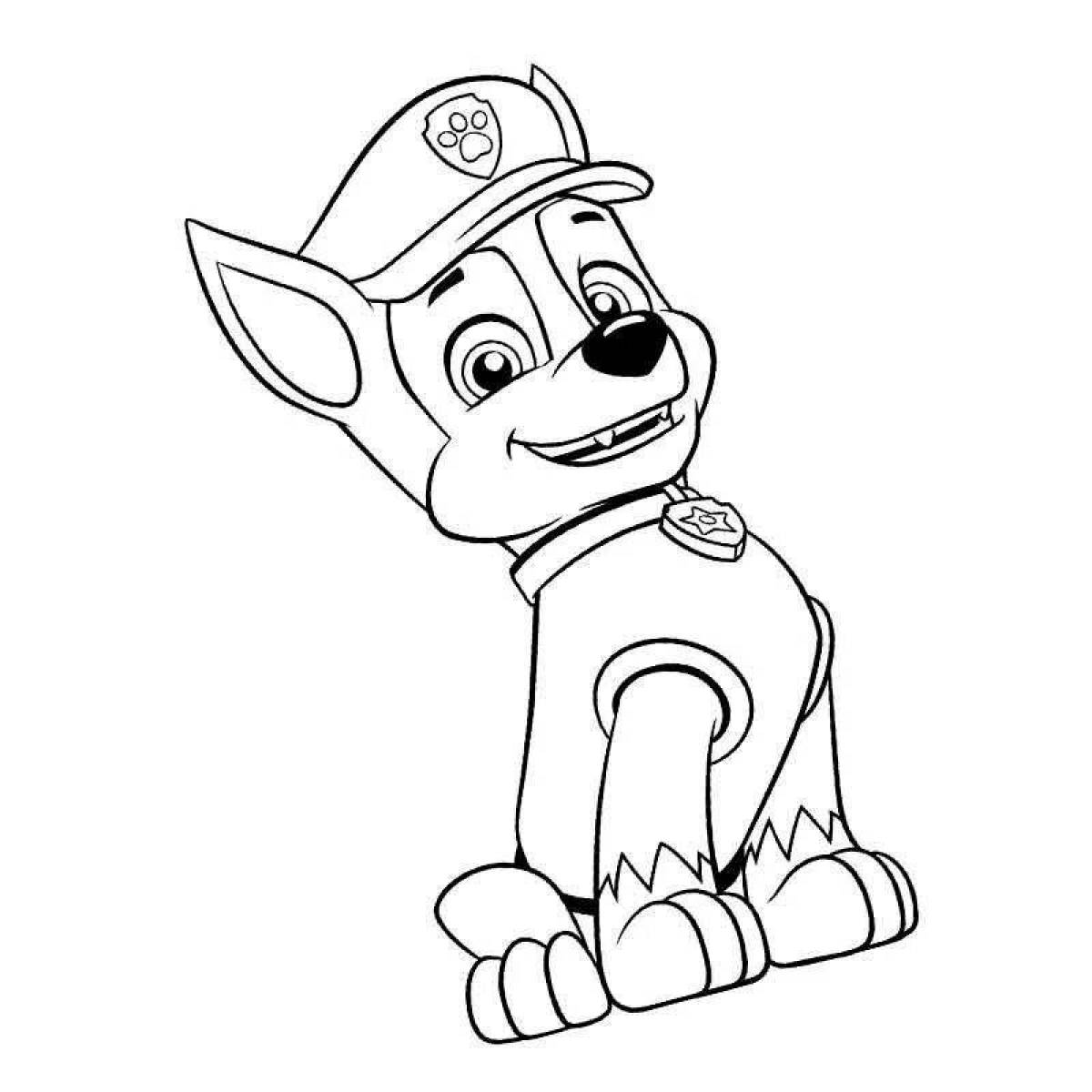 Coloring page shining racer
