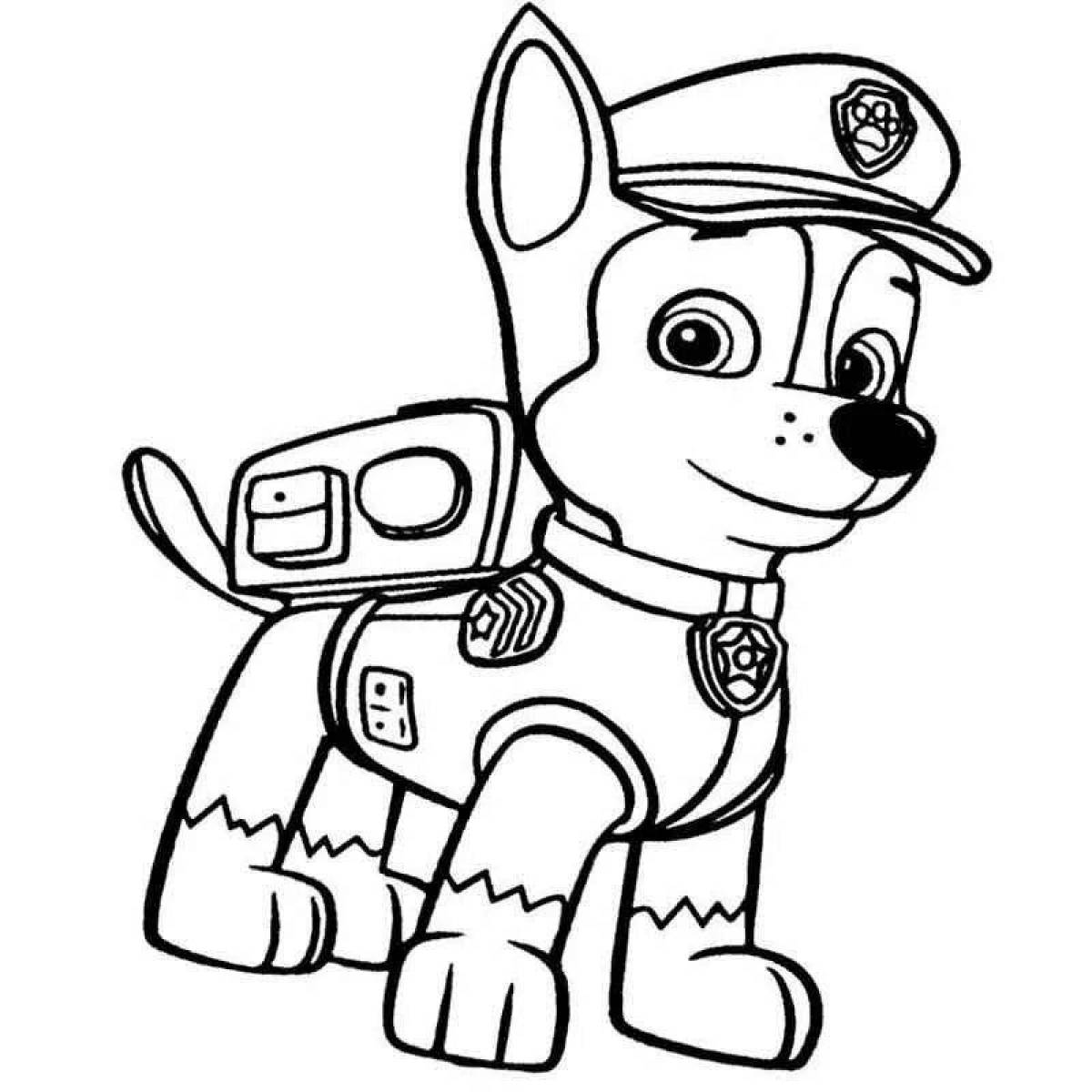 Coloring page dazzling racer
