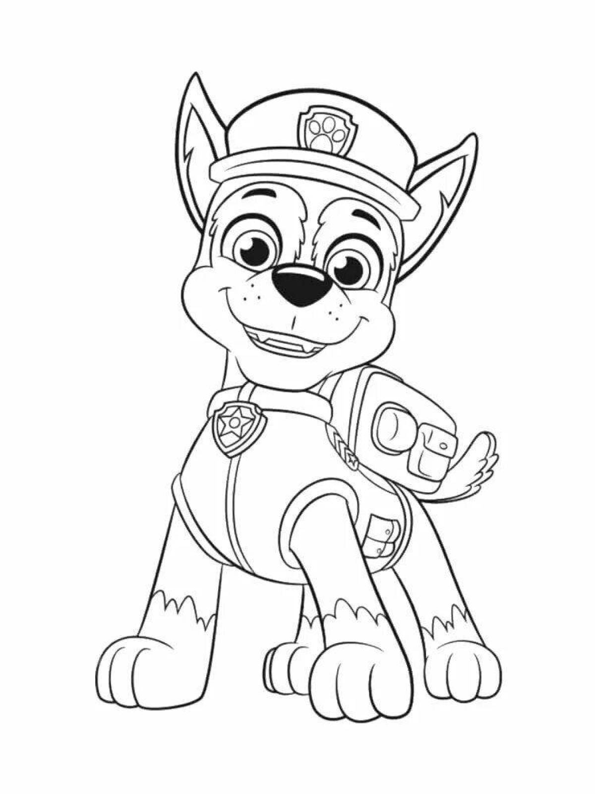 Coloring page stylish racer
