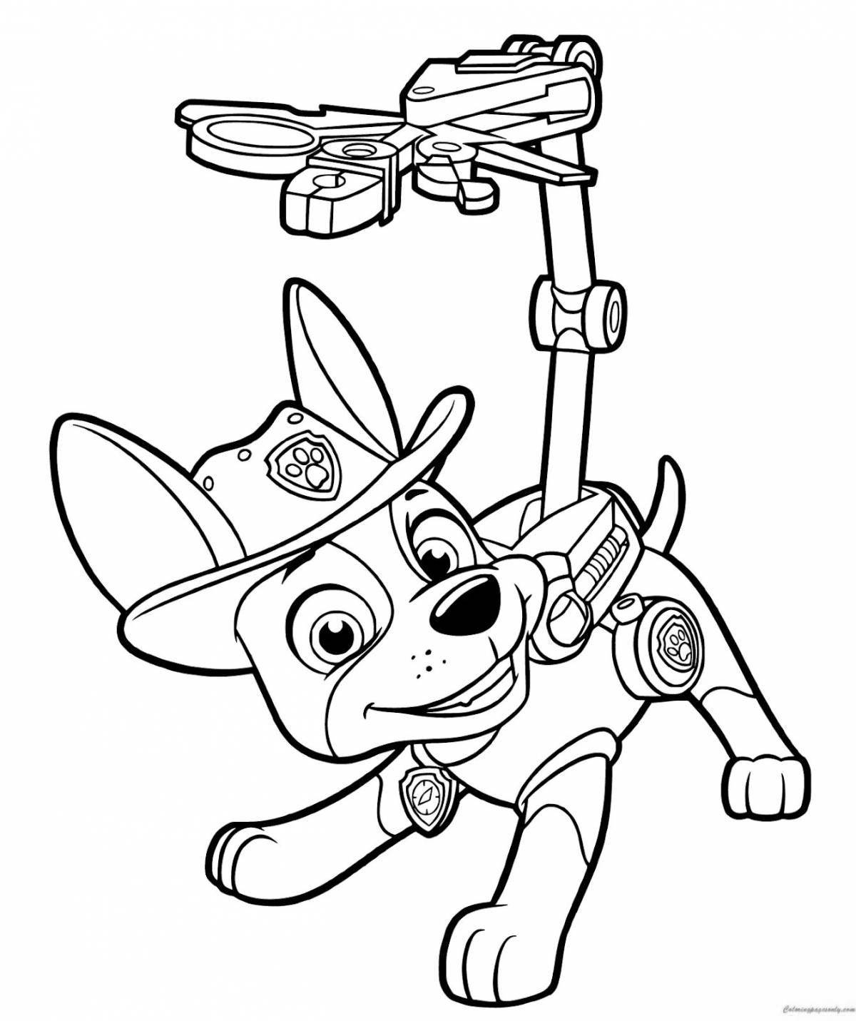 Coloring page graceful racer