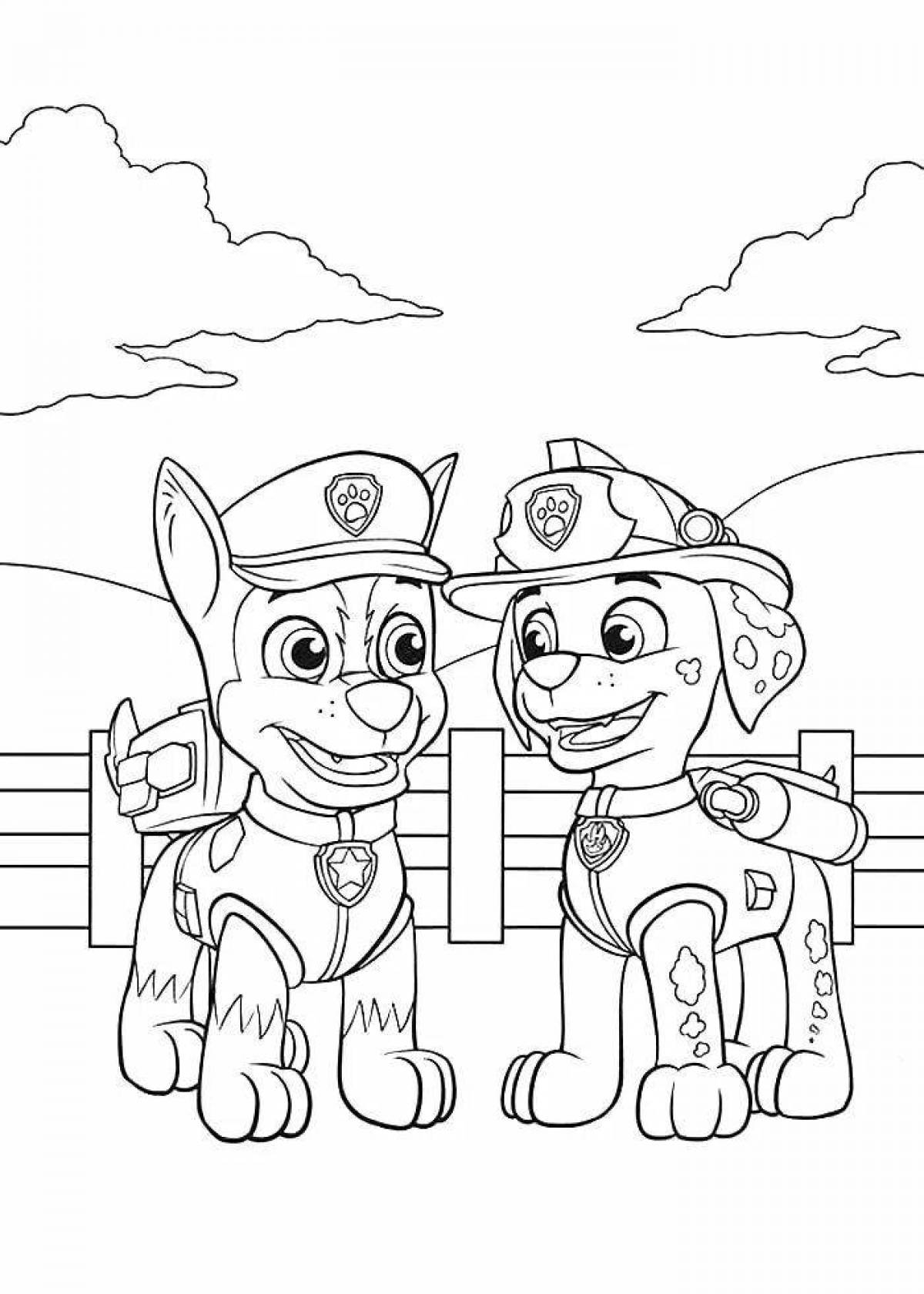 Animated racer coloring page