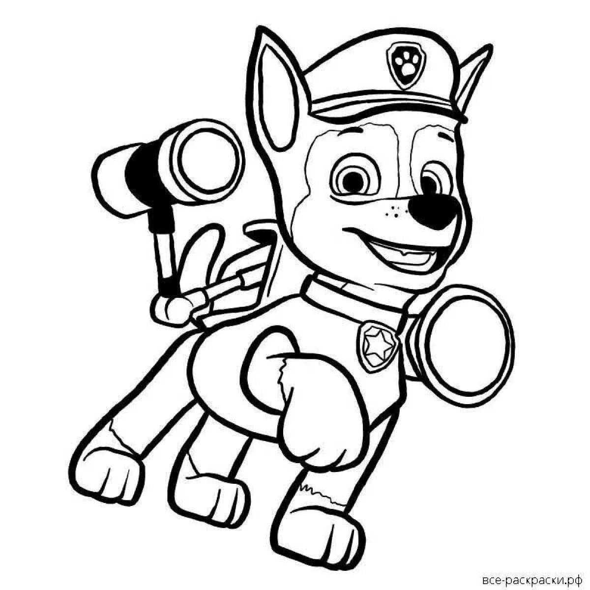 Coloring page attractive racer