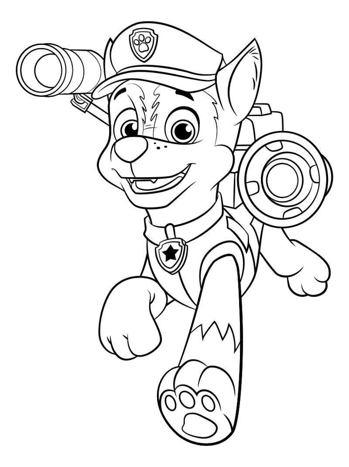 Photo Coloring page hypnotic racer