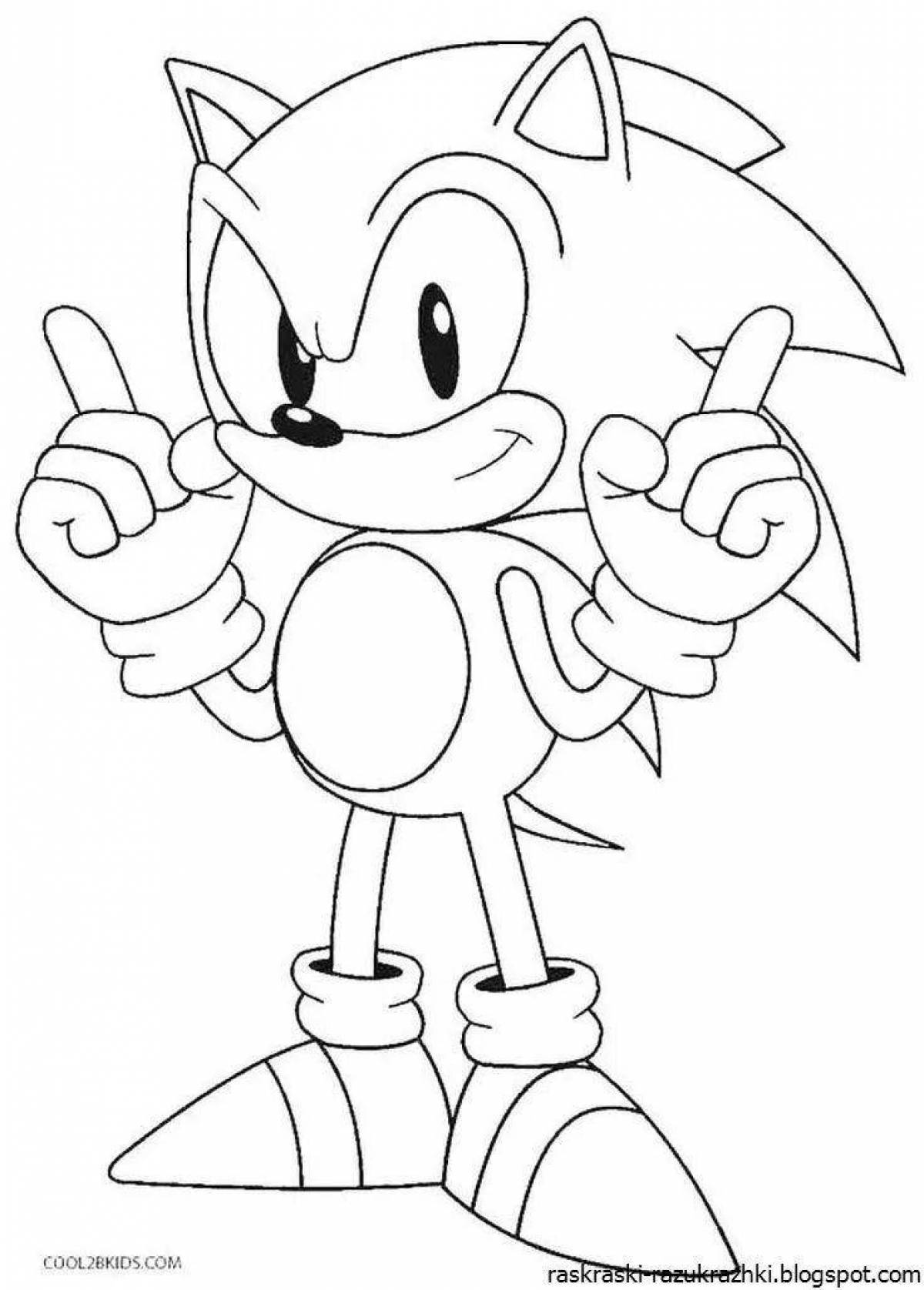 Great sonic boom coloring book