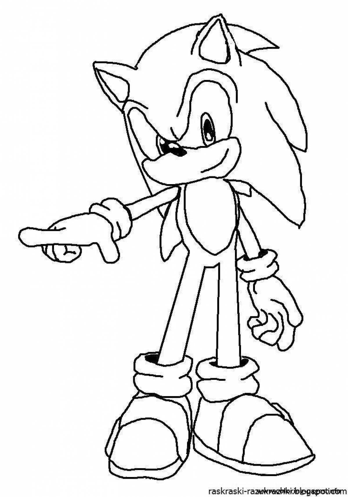 Cool sonic boom coloring book