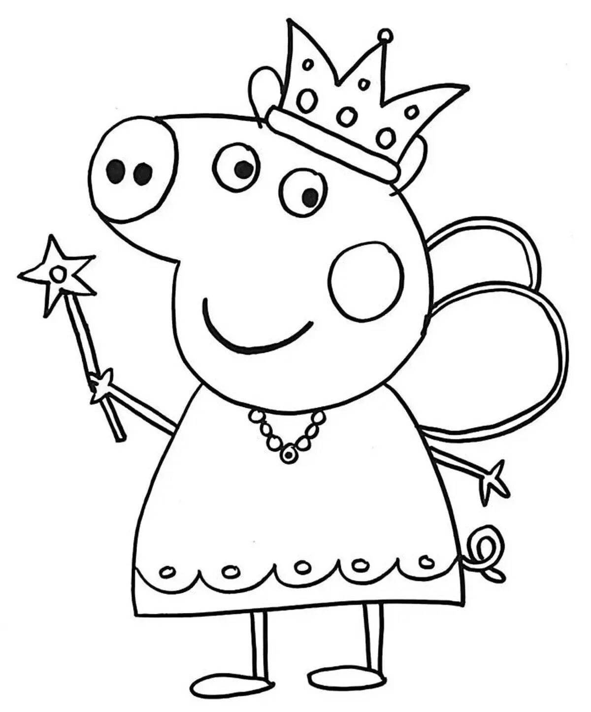 Peppa coloring page