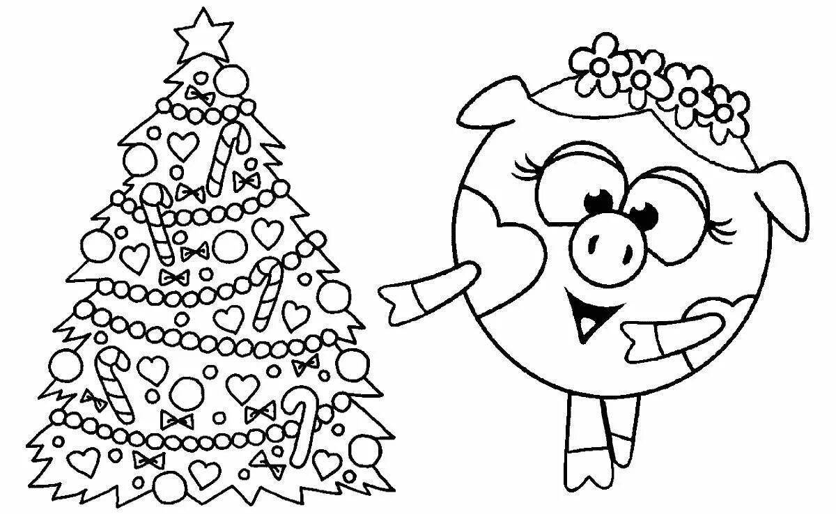 Glorious Christmas coloring book for girls