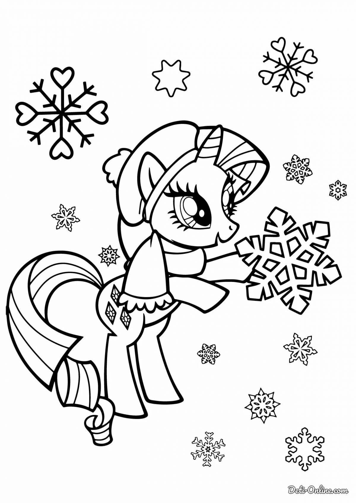 Gorgeous Christmas coloring book for girls