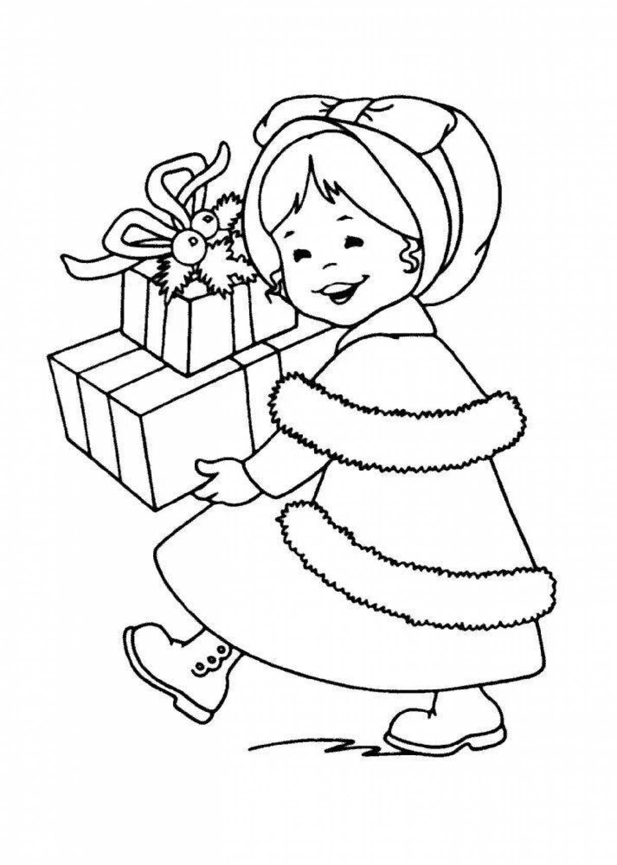 Amazing Christmas coloring book for girls