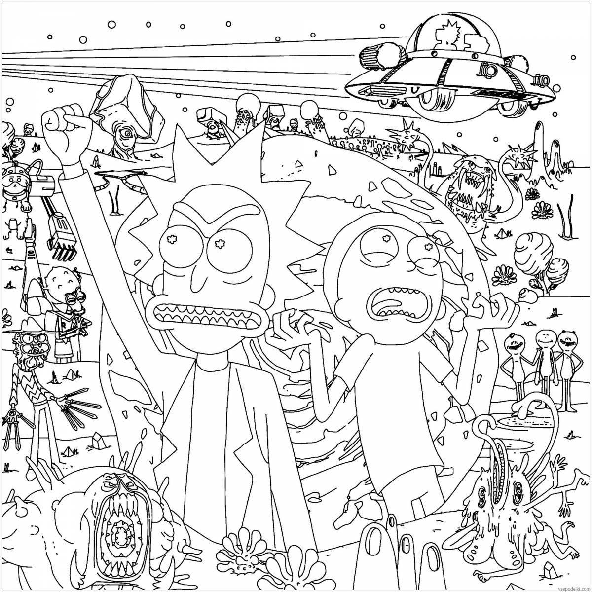 Photo Indie kid furious coloring