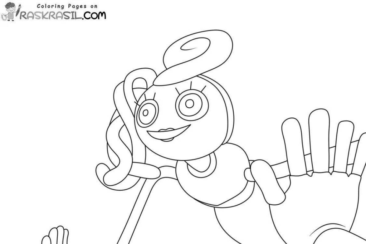 Colorful leggy mommies coloring page