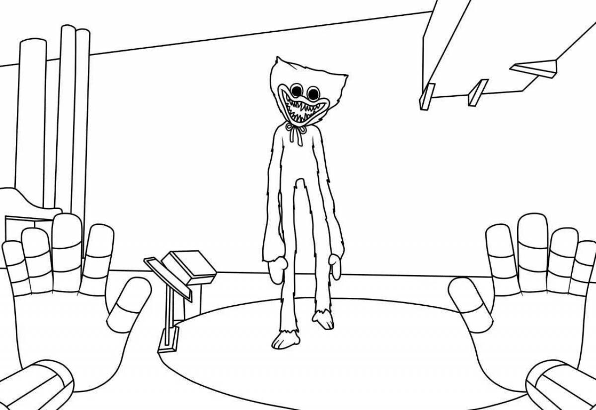 Coloring long-legged mommies