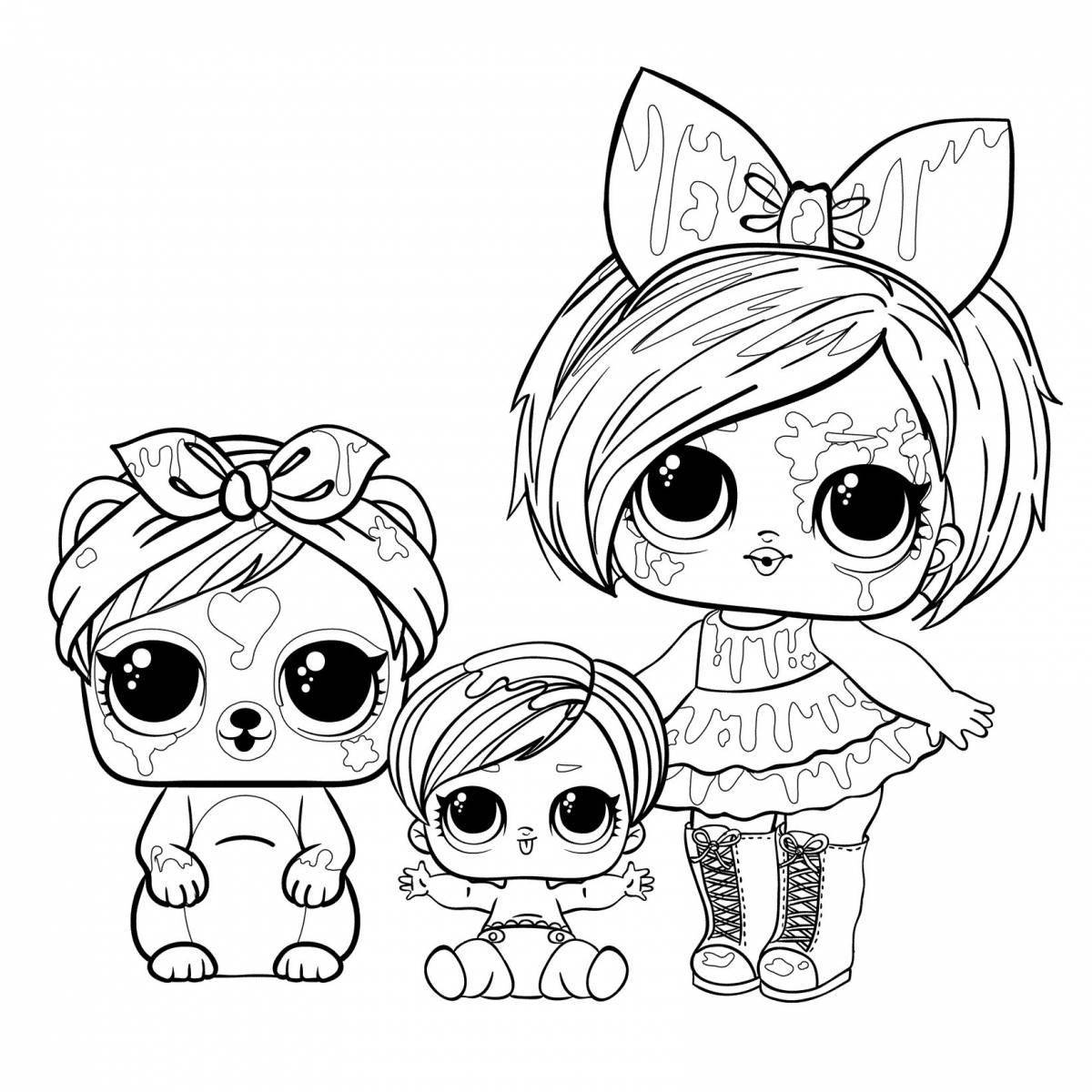 Glitter coloring pages lol coloring pages