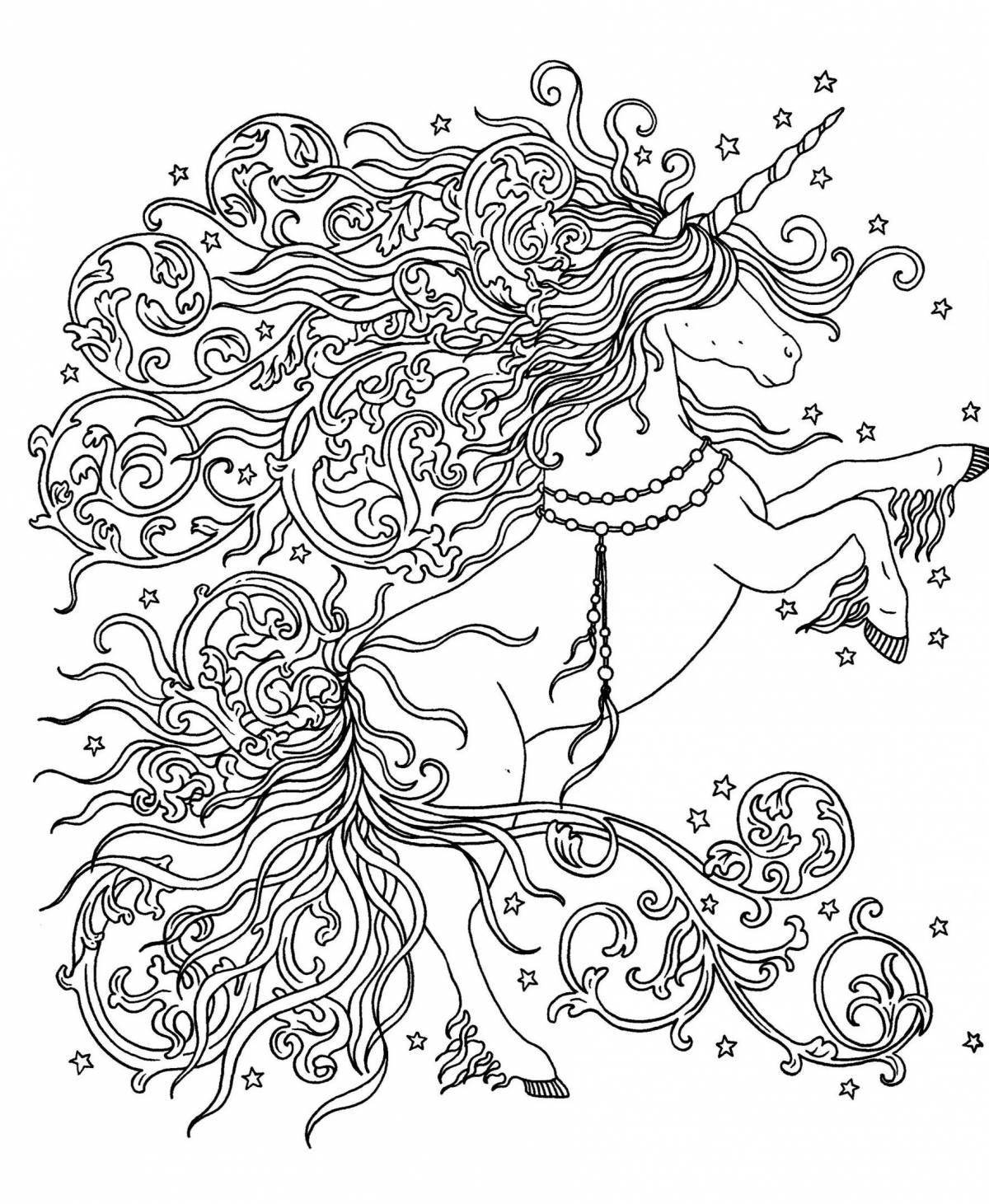 Gorgeous coloring page magic page