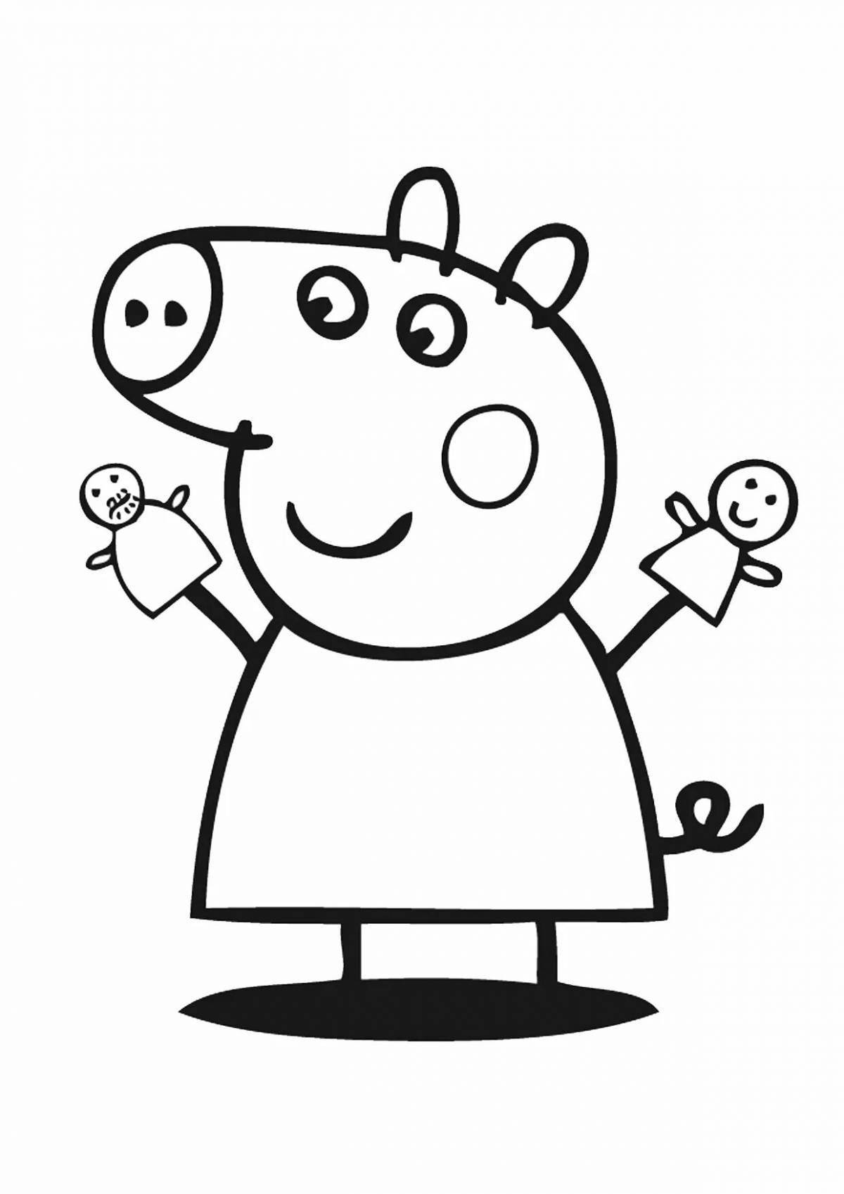 Great peppa pig coloring book for kids